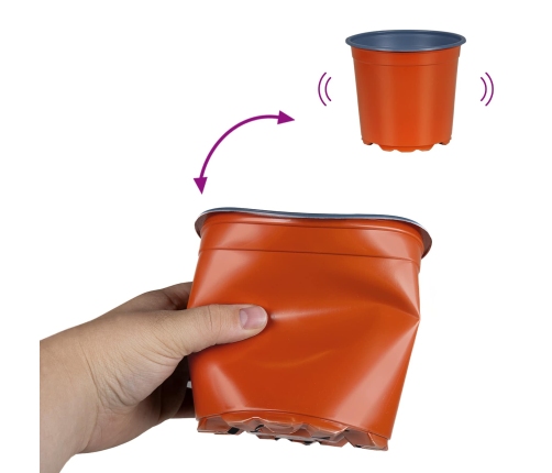 Ziedu Pods 100 Pcs Keramika Ø 15 X 12.5 Cm Plastmasa Vidaxl