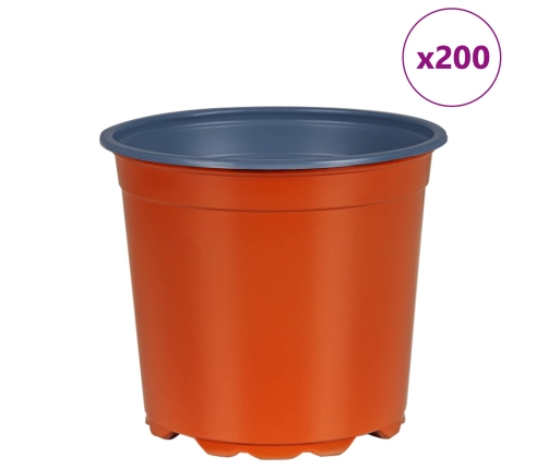 Ziedu Pods 200 Pcs Keramika Ø 15 X 12.5 Cm Plastmasa Vidaxl
