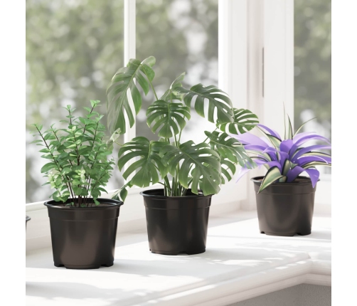 Ziedu Pods 50 Pcs Melna Ø 15 X 12.5 Cm Plastmasa Vidaxl