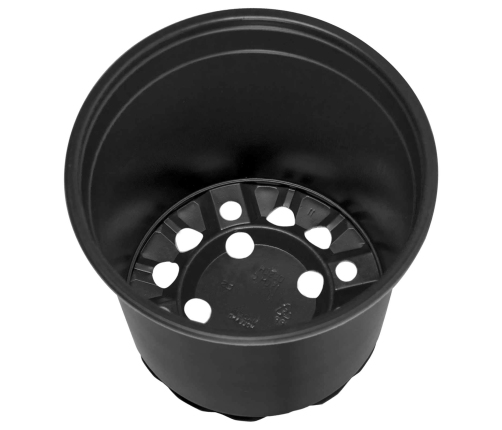 Ziedu Pods 100 Pcs Melna Ø 15 X 12.5 Cm Plastmasa Vidaxl