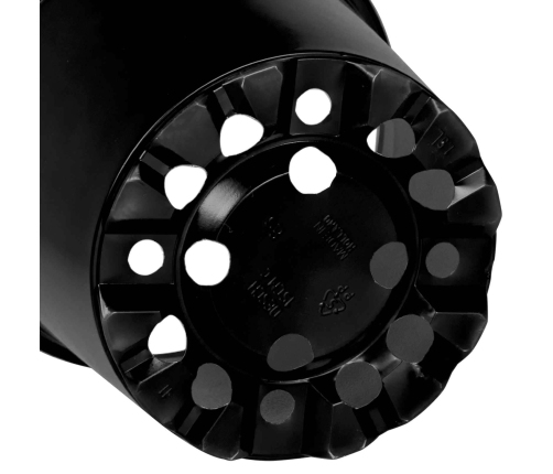 Ziedu Pods 200 Pcs Melna Ø 15 X 12.5 Cm Plastmasa Vidaxl