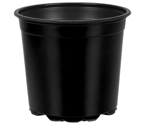 Ziedu Pods 200 Pcs Melna Ø 15 X 12.5 Cm Plastmasa Vidaxl