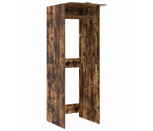 Veļas Mašīnas Skapis Ar Durvīm Dūmaka Ozols 67,5 X 68 X 200 Cm Vidaxl