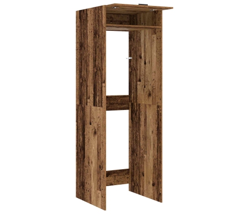 Veļas Mašīnas Skapis Ar Durvīm Vecs Koks 67,5 X 68 X 200 Cm Vidaxl