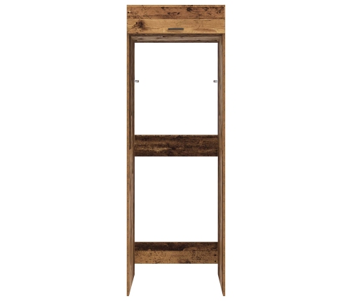 Veļas Mašīnas Skapis Ar Durvīm Vecs Koks 67,5 X 68 X 200 Cm Vidaxl
