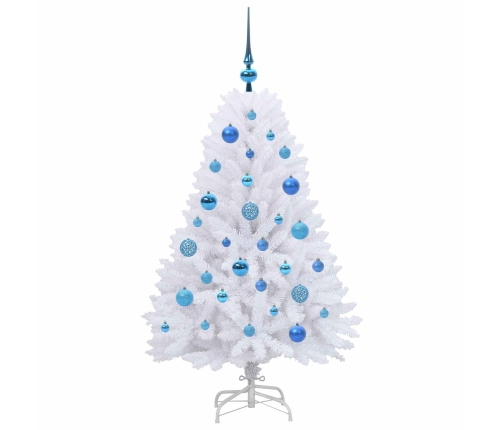 Mākslīgā Saliekamā Ziemassvētku Egle Su 150 Led Balts 120 Cm Vidaxl