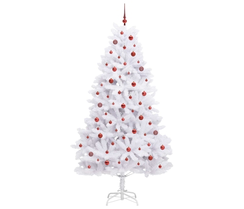 Mākslīgā Saliekamā Ziemassvētku Egle Su 300 Led Balts 240 Cm Vidaxl