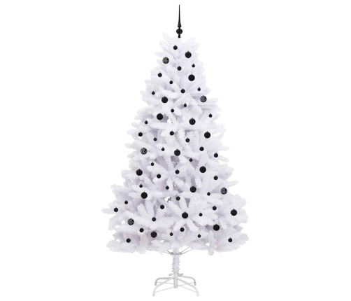 Mākslīgā Saliekamā Ziemassvētku Egle Su 300 Led Balts 240 Cm Vidaxl