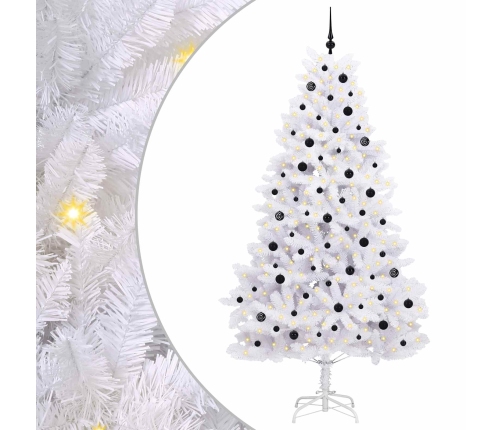 Mākslīgā Saliekamā Ziemassvētku Egle Su 300 Led Balts 240 Cm Vidaxl