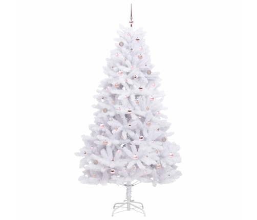 Mākslīgā Saliekamā Ziemassvētku Egle Su 300 Led Balts 240 Cm Vidaxl