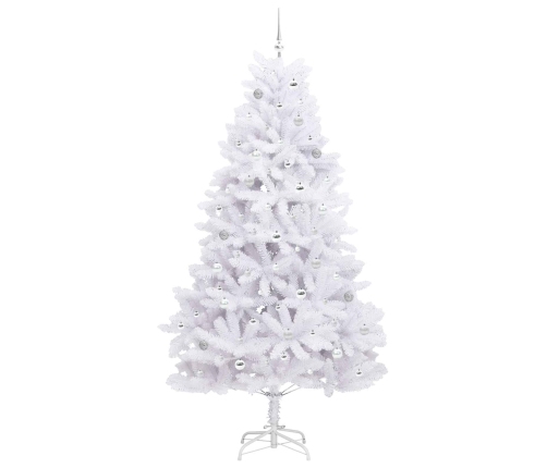 Mākslīgā Saliekamā Ziemassvētku Egle Su 300 Led Balts 240 Cm Vidaxl