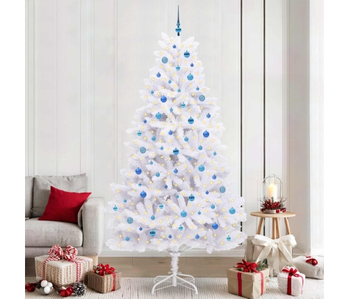 Mākslīgā Saliekamā Ziemassvētku Egle Su 300 Led Balts 240 Cm Vidaxl