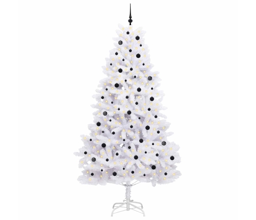 Mākslīgā Saliekamā Ziemassvētku Egle Su 300 Led Balts 270 Cm Vidaxl