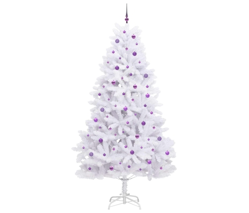 Mākslīgā Saliekamā Ziemassvētku Egle Su 300 Led Balts 270 Cm Vidaxl