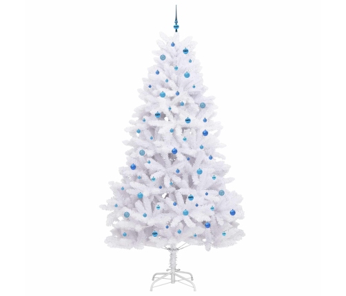 Mākslīgā Saliekamā Ziemassvētku Egle Su 300 Led Balts 270 Cm Vidaxl