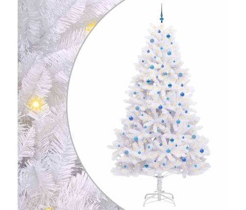 Mākslīgā Saliekamā Ziemassvētku Egle Su 300 Led Balts 270 Cm Vidaxl