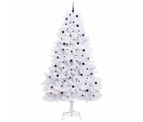 Mākslīgā Saliekamā Ziemassvētku Egle Su 300 Led Balts 300 Cm Vidaxl