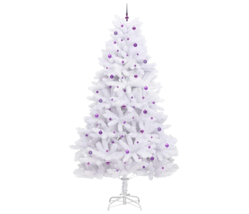 Mākslīgā Saliekamā Ziemassvētku Egle Su 300 Led Balts 300 Cm Vidaxl