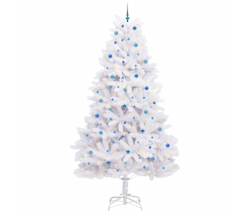 Mākslīgā Saliekamā Ziemassvētku Egle Su 300 Led Balts 300 Cm Vidaxl