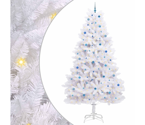 Mākslīgā Saliekamā Ziemassvētku Egle Su 300 Led Balts 300 Cm Vidaxl