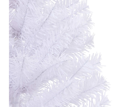 Mākslīgā Ziemassvētku Eglīte Balts 120 Cm Pvc Un Tērauds Vidaxl