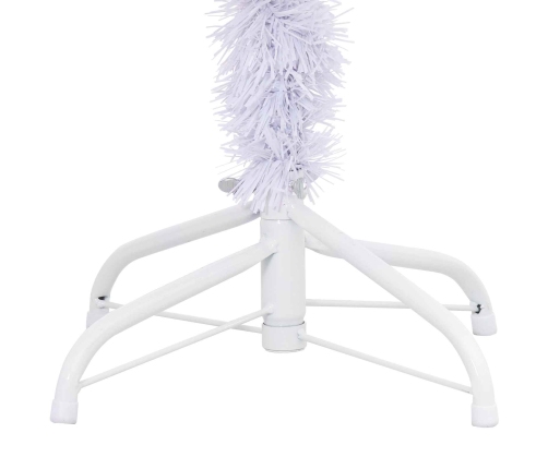 Mākslīgā Ziemassvētku Eglīte Balts 120 Cm Pvc Un Tērauds Vidaxl