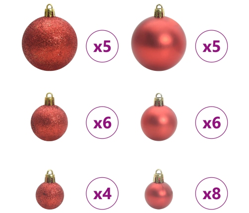 Mākslīgā Ziemassvētku Eglīte Balts 150 Cm Pvc Un Tērauds Vidaxl