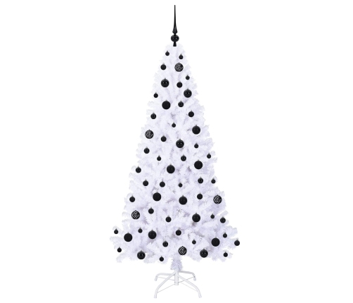 Mākslīgā Ziemassvētku Eglīte Balts 180 Cm Pvc Un Tērauds Vidaxl