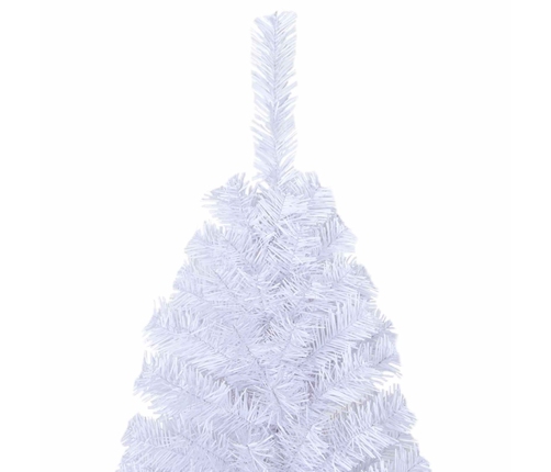 Mākslīgā Ziemassvētku Eglīte Balts 180 Cm Pvc Un Tērauds Vidaxl