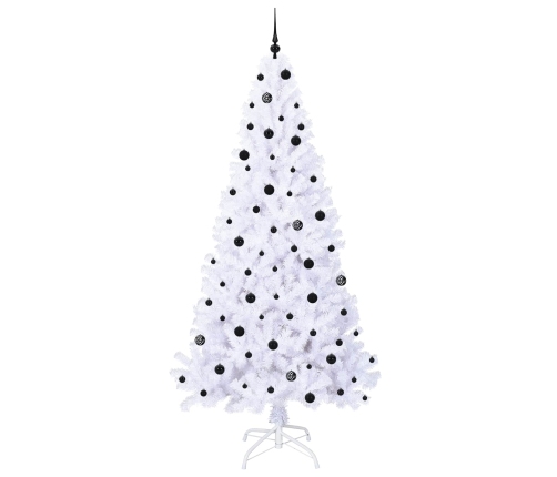 Mākslīgā Ziemassvētku Eglīte Balts 240 Cm Pvc Un Tērauds Vidaxl