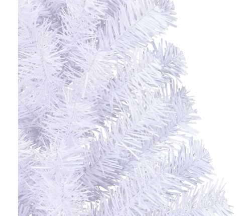 Mākslīgā Ziemassvētku Eglīte Balts 120 Cm Pvc Un Tērauds Vidaxl