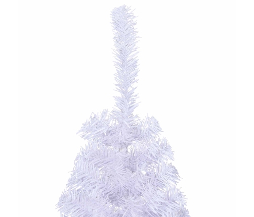 Mākslīgā Ziemassvētku Eglīte Balts 120 Cm Pvc Un Tērauds Vidaxl