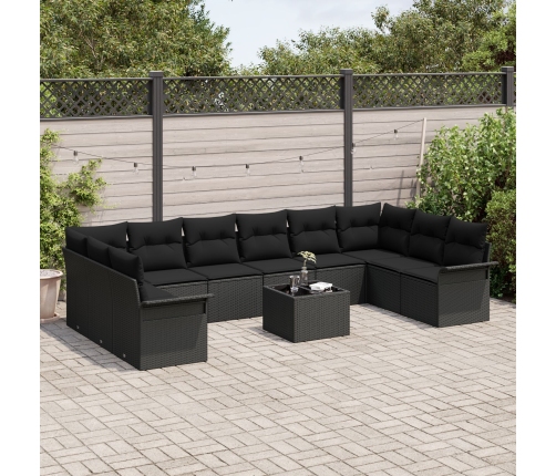 11 Gabalu Dārza Dīvānu Komplekts Ar Spilveniem Bēšā Polietilēna Rotangpalma Vidaxl