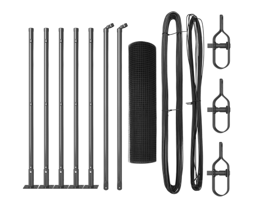 Žoga Stabu Komplekts 2 Gab Pelēks Metāls Vidējs Izturīgs Vidaxl