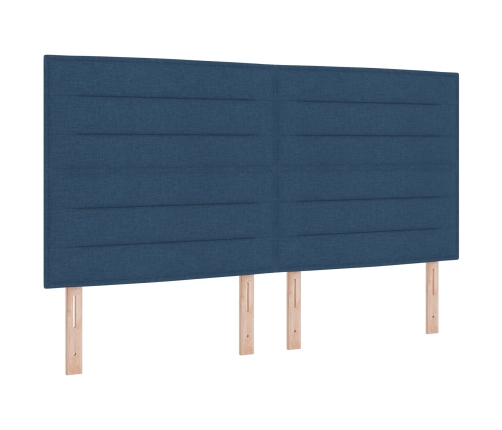 Zils Auduma Gultas Rāmis 180X200 Cm Vidaxl