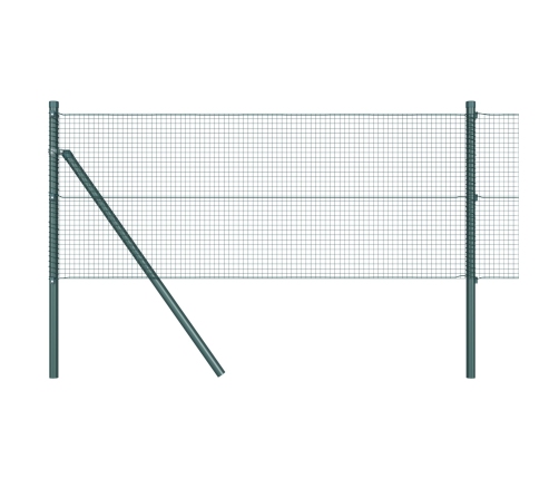 Žogu Stabu Komplekts 2 Gab. Zaļš Metāls 25 X 0.5 M Izturīgs Vidaxl