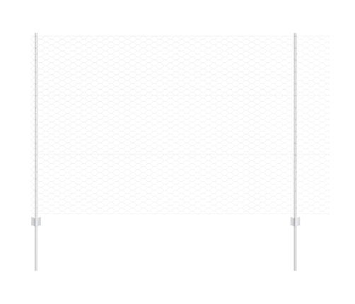 Vidaxl Žogu Stabi 22 Gab. U-Kanāls 150 Cm Galvanizēts Tērauds,  Sešstūra Žogs 1.5X100 M Galvanizēts Tērauds Vidaxl