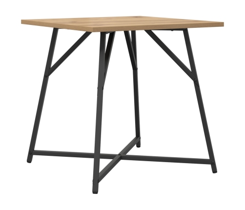 Vidaxl Sānu Galdu Komplekts 2 Gabali Amatu Ozola Ar Inženierijas Koku Un Metālu