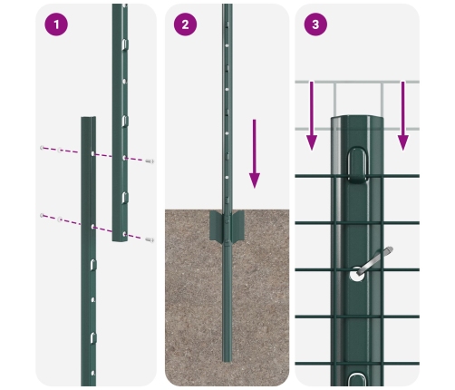 Savilktais Žogs Ar 11 U Stabiem Zaļs, 1.2X25 M Vidaxl