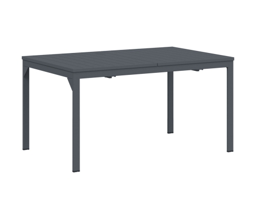 Vidaxl Pagarināmie Galdi 2 Gabali Antracīts 210X90X73 Cm Tērauds,  Izplešams Dārza Galds Antracīts (140-210)X90X73 Cm Tērauds Vidaxl