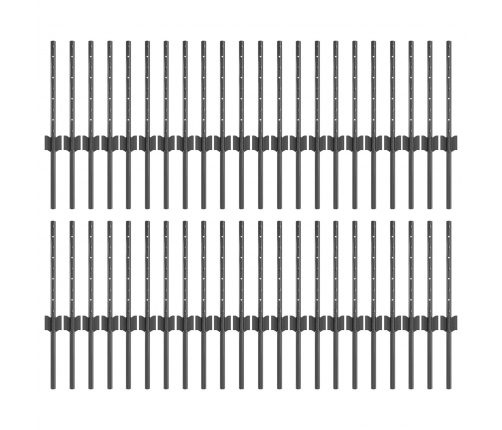 Žoga Stabi 44 Gab. U-Kanāla Pelēks 80 Cm Tērauds Vidaxl
