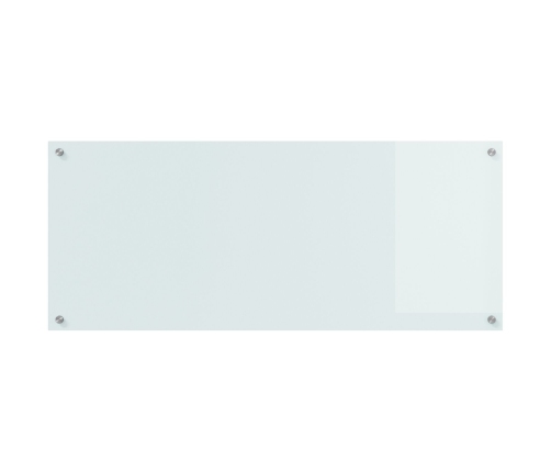 Virtuves Aizsargpanelis Balts 120X50X0,6 Cm Rūdīts Stikls Vidaxl