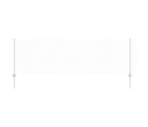 Vidaxl Žoga Stabi 11 Gab. U-Kanāls 80 Cm Galvanizēts Tērauds,  Sešstūra Žogs 0.8X100 M Galvanizēts Tērauds Vidaxl