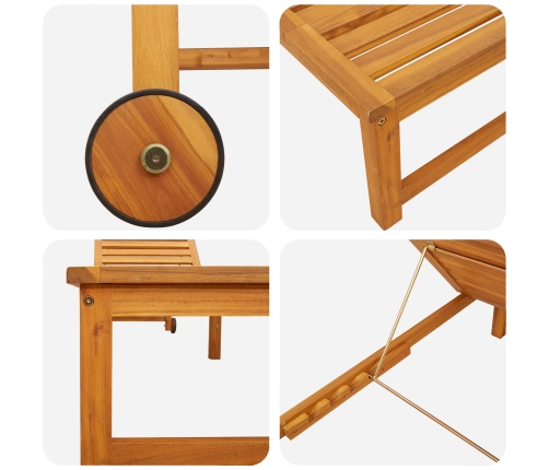 Vidaxl Sauļošanās Krēsli 2 Gab. Cieta Tīkkoka,  Sauļošanās Krēsls Cieta Tīkkoka Vidaxl