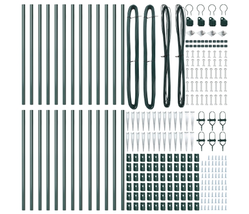 Žogu Stabi Ar Spici 26 Gab Ø32 Mm 100 Cm Cinkots Tērauds Vidaxl