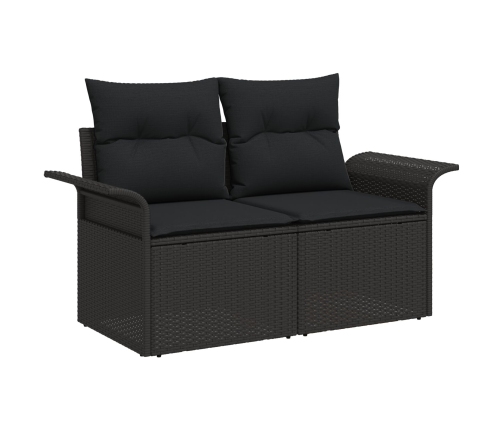 10 Daļu Dārza Dīvānu Komplekts Ar Spilveniem, Bēša Polietilēna Rotangpalma Vidaxl