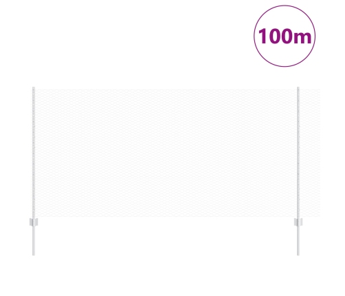 Vidaxl Žogu Stabi 22 Gab U-Kanāls 120 Cm Cinkota Tērauda,  Sešstūra Žogs 1,2X100 M Cinkota Tērauda Vidaxl