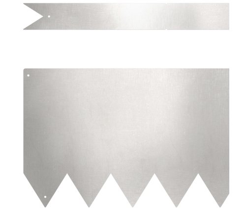 Zāliena Apmalas 30 Gab 100X0,5X20 Cm Nerūsējošais Tērauds Vidaxl