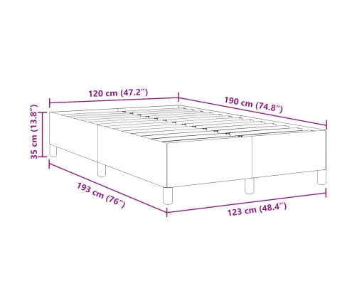 Gultas Rāmis Gaiši Zaļš Pelēks 120X190 Cm Kanvas Audums Vidaxl