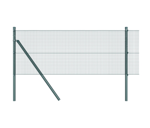 Veltītā Stieple Ar 7 Stabiem Zaļš 0.6X10 M Tērauds Vidaxl